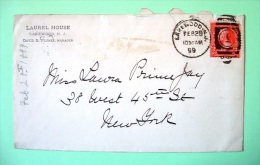 USA 1899 Cover Lakewood To New York - Washington - Brieven En Documenten