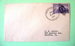 USA 1947 Cover Peebles To Reading - Pioneers Great Salt Lake - Ox Charriot - Cartas & Documentos