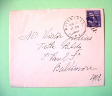 USA 1949 Cover Matamoras To Baltimore - Jefferson - Brieven En Documenten