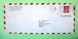 USA 1967 Cover New York To England - John Jay - Bonds Cancel - Briefe U. Dokumente