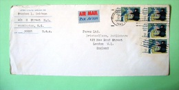 USA 1967 Cover Washington To England - Paintings Mary Cassat Boat Woman Baby - Briefe U. Dokumente