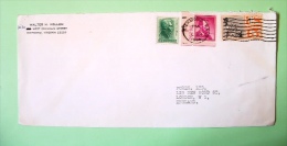 USA 1968 Cover Richmond To England - Lincoln Jackson Statue Of Liberty Plane - Briefe U. Dokumente