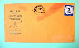 USA 1972 Cover From Washington - Apollo 16 Spapce - Eagle - Brieven En Documenten