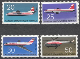 Germany Aviation Air Planes 1969 Mi#1524-1527 Mint Never Hinged - Autres (Air)