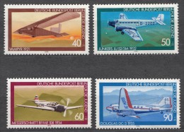 Germany Aviation Air Planes 1979 Mi#592-595 MNG - Autres (Air)