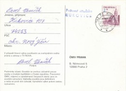 I0003 - Czech Rep. (1994) Postal Center HUKOVICE / 742 51 Kunin - Covers & Documents