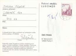I0005 - Czech Rep. (1994) Postal Center LUBOMER / 742 37 Spalov - Cartas & Documentos
