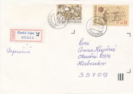 I0026 - Czech Rep. (1997) Postal Agencies SOSNOVA / Ceska Lipa 1 (R-letter!) - Briefe U. Dokumente