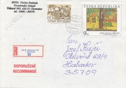 I0037 - Czech Rep. (1997) Postal Agencies CHOMUTOV 50 / 430 01 Chomutov 50 - Postovna (R-letter!) - Briefe U. Dokumente