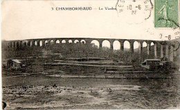 F460  Chamborigaud Le Viaduc 1922 Cachet Ambulant Nimes à Langogne - Chamborigaud