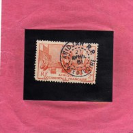 AFRIQUE OCCIDENTALE FRANCAISE FRENCH AFRICA FRANCESE AOF 1947 FONTAINE BAMAKO SOUDAN FOUNTAIN 2 F USED OBLITERE USATO - Gebraucht