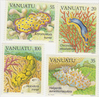 Vanuatu 1985 Sea Slugs 406-409 MNH - Vanuatu (1980-...)