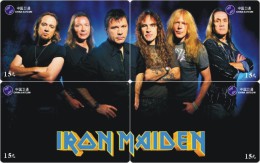 M08386 China Phone Cards Iron Maiden Puzzle 48pcs - Musik