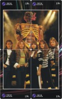 M08387 China Phone Cards Iron Maiden Puzzle 56pcs - Musik