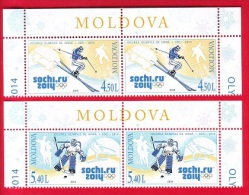Moldova, 2 Sets, Winter Olympic Games - Sochi, 2014 - Hiver 2014: Sotchi