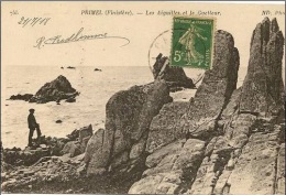 J43   - DEPT 29 / CPA 1910 PRIMEL LES AIGUILLES ET LE GUETTEUR ANIME / BE - Primel