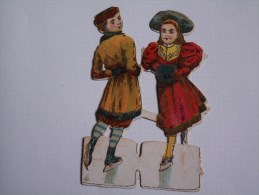 ""  JOLIS  DECOUPIS  GAUFRES  //  COUPLES  DE  DANSEURS  ET  DE  DANSEURS  ""  8   Cm - Kinder