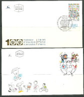 Israel Divers Enveloppes JOUR  D'EMISSION 100 CENTENARY OF B'NAI B'RITH IN JERUSALEM - Gebraucht (mit Tabs)