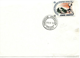 Greece- Paper Fragment W/ Commemorative "13th European Athletic Championships" [Amaroussion Stadium 11.9.1982] Postmark - Sellados Mecánicos ( Publicitario)