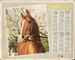 CALENDRIER ALMANACH DU FACTEUR 1963 - TETE DE CHEVAL - Formato Piccolo : 1961-70