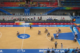(N57-010 ) Beijing Paralympic Games , Wheelchair, Handisport,disabled Person,Postal Stationery-Entier Postal - Sport Voor Mindervaliden