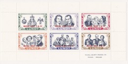 SI53D  Regno Unito LUNDY Europa 1977 Stamps Foglietto Royal Visit 7/8 1977 Jubilee Nuovo MNH - Timbres Personnalisés
