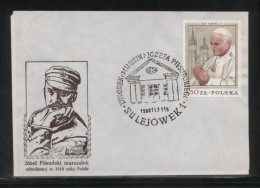 POLAND 1988 DWOREK MILUSIN JOZEF PILSUDSKI MANOW SULEJOWEK COMM COVER POLISH INDEPENDENCE WW1 WORLD WAR 1 - 1. Weltkrieg