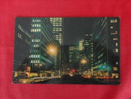 New York > New York City > Manhattan  -- Night View Park Avenue  Not Mailed    -ref 1167 - Manhattan