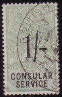 GRANDE BRETAGNE - CONSULAR SERVICE 1/- SHILLINH - CACHET BRITISH LIS........ - Fiscaux