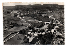 07 Joyeuse Ecrite En 1961 Vue Aerienne Au Dessus De La Beaume Et Du Pont De Rosieres Avec Le Village Au Loin - Joyeuse