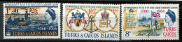 Turks Et Caiques ** N° 193 à 195 - Bicent. Des Liens Avec La Gde Bretagne - Turks E Caicos