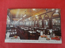 New York > New York City > Brooklyn  Gage  & Tollner Oyster & Chop House  Not Mailed Age Staining Back--ref 1168 - Brooklyn