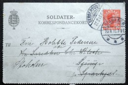 Denmark 1915 Soldater Korrespondancekort Sebbersund 22-9 Sparkjær23-9-1915 (Lot 1624 ) - Postwaardestukken