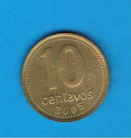 ARGENTINA -  10 Centavos  2005   KM82 - Argentinië