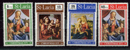 Ste Lucie ** 302 à 305 - Noël. Tableaux - St.Lucie (1979-...)