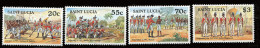 Ste Lucie ** 1061 à 1064 - Bicent. De La Révolte Contre L'armé Britannique - St.Lucia (1979-...)
