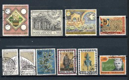 76 TPE - VATICAN- 10 TIMBRES (Années 70) - Oblitérés