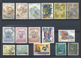 77 TPE - VATICAN- 16 TIMBRES (Années 80) - Used Stamps