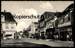 ÄLTERE POSTKARTE AURICH OSTFRIESLAND OSTERSTRASSE HERMANN HIPPEN UHREN BESTECK BOCKSTIEGEL SCHUHHAUS AUTO-GARAGEN Cpa AK - Aurich