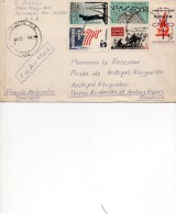 Taaf Sarasota Des USA Pour Kerguelen Lettre De 1965 - Bases Antarctiques