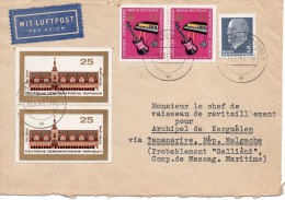 Taaf  Kerguelen Port Aux Français Lettre Allemagne Du 13/5/1965 Pour Kerguelen - Briefe U. Dokumente