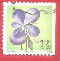 SVEZIA - SVERIGE USATO - 2012 - Fiori - Meadow Flowers - Buskviol - WNS SE036.12 - Usados