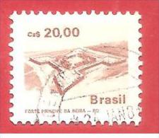 BRASILE - BRASIL USATO - 1987 - Brazilian Heritage - Fortezza - 20 Crusado - RHM BR 651 - Used Stamps