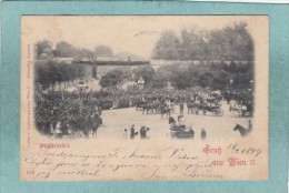 GRUSS  AUS  WIEN  II  -  PRATERFAHRT  -  1899  -  CARTE  PRECURSEUR ANIMEE - - Prater