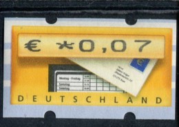 DUITSLAND  POSTFRIS MINT NEVER HINGED POSTFRISCH EINWANDFREI AUTOMATENMARKEN MICHEL 5.2 - Automatenmarken [ATM]