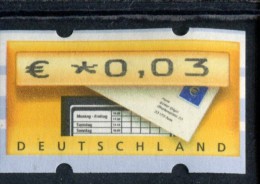 DUITSLAND  POSTFRIS MINT NEVER HINGED POSTFRISCH EINWANDFREI AUTOMATENMARKEN MICHEL 5.2 - Automatenmarken [ATM]