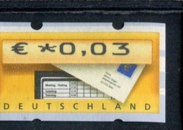 DUITSLAND  POSTFRIS MINT NEVER HINGED POSTFRISCH EINWANDFREI AUTOMATENMARKEN MICHEL 5.1 - Machine Labels [ATM]