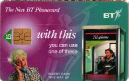 BT : Cabin Téléphonique £5 : Exp Juin 1998 (Scratch) - Telefoni