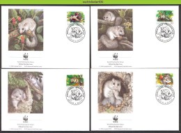 Nad174fb WWF FAUNA ZOOGDIEREN KNAAGDIEREN MUIS MUIZEN EDIBLE DORMOUSE MAMMALS RODENTS LATVIJA LETLAND 1994 FDC's - FDC