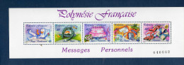 POLYNESIE Française : 100 Ans De La Ville De Papeete : La Mairie - 2 Paires Avec Vignettes : "armoiries", Et "1890-1990" - Unused Stamps